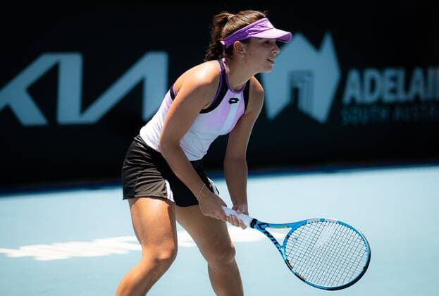Mandatory Credit: Photo by Rob Prange Shutterstock (12683187ar) Lucrezia Stefanini of Italy in action during the first qualifications round of the 2022 Adelaide International WTA, Tennis Damen 500 tennis tournament Adelaide International, Tennis, Memorial Drive Tennis Centre, Adelaide, Australia - 02 Jan 2022 Adelaide International, Tennis, Memorial Drive Tennis Centre, Adelaide, Australia - 02 Jan 2022  Copyright: xRobxPrange Shutterstockx 12683187ar