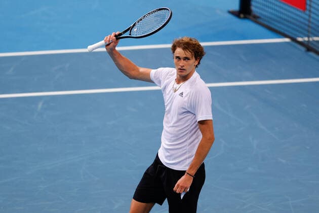 Alexander Zverev of Team Germany thanks the crowd after defeating Cameron Norrie of Team Great Britain 7-6 6-1 during the ATP, Tennis Herren Cup at Qudos Bank Arena, Sydney Olympic Park Tennis Centre, Sydney, Australia on 2 January 2022. Copyright: xPeterxDovganx 30460153