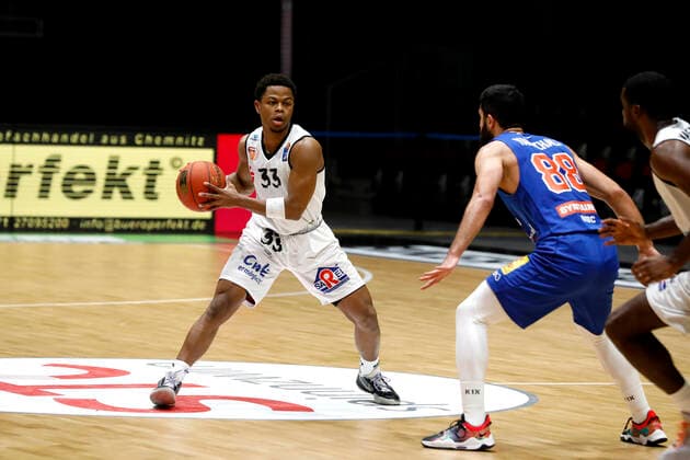 02 01 2022, easyCredit Basketball Bundesliga, BBL, 2021 2022 season, men, Chemnitz Niners Syntainics MBC Eric Washington, Niners Chemnitz Chemnitz Fair Chemnitz Saxony Germany