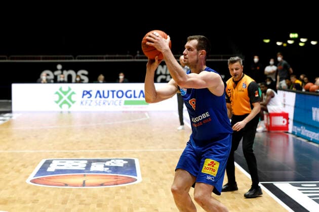 02 01 2022, easyCredit Basketball Bundesliga, BBL, season 2021 2022, men, Chemnitz Niners Syntainics MBC Johannes Richter, Syntainics MBC Chemnitz Fair Chemnitz Saxony Germany