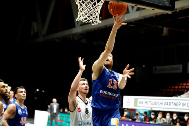 02 01 2022, easyCredit Basketball Bundesliga, BBL, season 2021 2022, men, Chemnitz Niners Syntainics MBC Radii Caisin, Syntainics MBC Chemnitz Messe Chemnitz Sachsen Germany