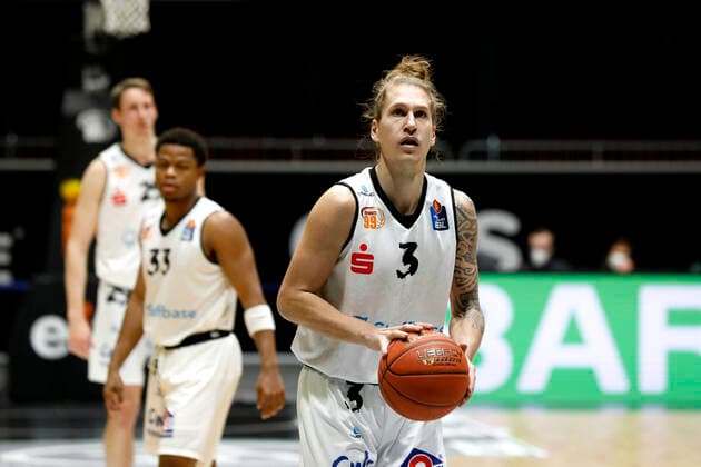 02 01 2022, easyCredit Basketball Bundesliga, BBL, season 2021 2022, men, Chemnitz Niners Syntainics MBC Malte Ziegenhagen, Niners Chemnitz Chemnitz Fair Chemnitz Saxony Germany