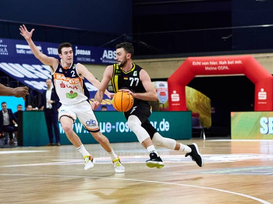 Rostock Seawolves vs VfL Kirchheim Knights, 2 Barmer Basketball Bundesliga, ProA, 2 Bundesliga, Season 2021 2022, 17 Matchday, 02 01 2022 Rostock Seawolves vs VfL Kirchheim Knights, 2 Barmer Basketball Bundesliga, ProA, Season 2021 2022, 17 Matchday, 02 01 2022 Rostock Copyright: xStephaniexZerbe xEibner-Pressefotox EP_SZE