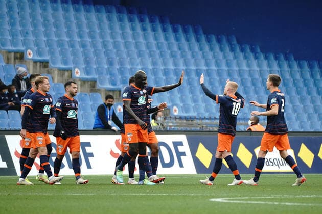 Football, Coupe de France, HSC Montpellier - Racing Strasbourg