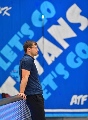 2 1 2022, Basketball, 2 Bundesliga Pro B, Dresden Titans TSV Oberhaching Topics, Dresdens coach Fabian Strauß, Saxony Germany