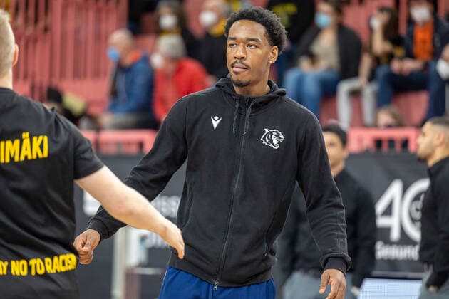 Isaiah Crawley Tigers Tuebingen, 53 ¨¨Tigers Tuebingen vs Roemerstrom Gladiators Trier, 2 Basketball, Bundesliga, Pro A, Barmer 2 Basketball, Matchday 17, Season 2021 2022, 02 01 2022, ¨¨ Tigers Tuebingen Roemerstrom Gladiators Trier, Basketball, 2 Bundesliga, Barmer 2 Basketball, Matchday 17, Season 2021 2022, 02 01 2022 Tuebingen. Copyright: xNinaxSander xEibnerxPressefotoxIx EP_NSR