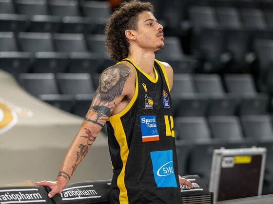 Jonah Radebaugh MHP Riesen Ludwigsburg, 12 , is disappointed disappointed, dissatisfied, GER, Ratiopharm Ulm vs MHP Riesen Ludwigsburg, Basketball, Bundesliga, easycredit, 15 Spieltag, Spielzeit 2021 2022, 02 01 2022, GER, Ratiopharm Ulm vs MHP Riesen Ludwigsburg, Basketball, Bundesliga, easycredit, 15 Spieltag, Spielzeit 2021 2022, 02 01 2022 Ulm Copyright: xEibner-Pressefoto SaschaxWaltherx EP_EER