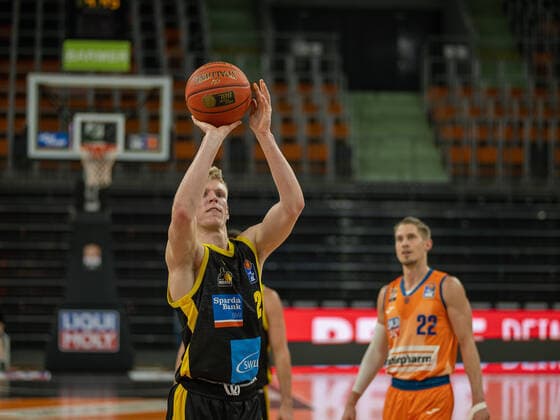 Jacob Patrick MHP Riesen Ludwigsburg, 02 , GER, Ratiopharm Ulm vs MHP Riesen Ludwigsburg, Basketball, Bundesliga, easycredit, 15 Matchday, Season 2021 2022, 02 01 2022, GER, Ratiopharm Ulm vs MHP Riesen Ludwigsburg, Basketball, Bundesliga, easycredit, 15 Matchday, Season 2021 2022, 02 01 2022 Ulm Copyright: xEibner-Pressefoto SaschaxWaltherx EP_EER
