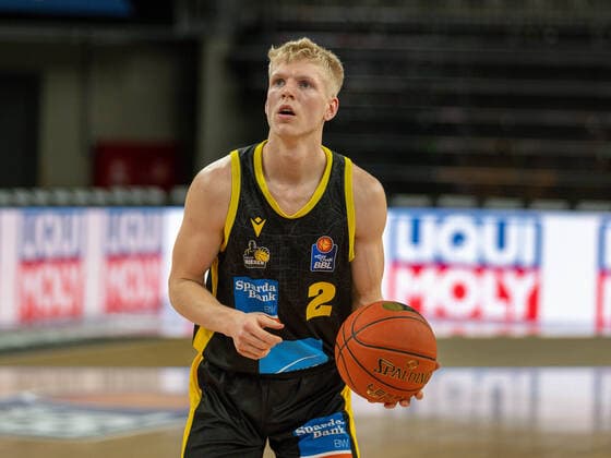 Jacob Patrick MHP Riesen Ludwigsburg, 02 , GER, Ratiopharm Ulm vs MHP Riesen Ludwigsburg, Basketball, Bundesliga, easycredit, 15 Matchday, Season 2021 2022, 02 01 2022, GER, Ratiopharm Ulm vs MHP Riesen Ludwigsburg, Basketball, Bundesliga, easycredit, 15 Matchday, Season 2021 2022, 02 01 2022 Ulm Copyright: xEibner-Pressefoto SaschaxWaltherx EP_EER