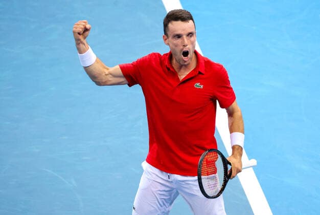 TENNIS ATP, Tennis Herren CUP, Roberto Bautista Agut of Team Spain reacts after winning his match against Casper Ruud of Team Norway on day 3 of the ATP Cup tennis tournament at Qudos Arena in Sydney, Monday, January 3, 2022. ( NO ARCHIVING, EDITORIAL USE ONLY, NO USE IN BOOKS WITHOUT CONSENT SYDNEY NSW AUSTRALIA  Copyright: xDAVIDxGRAYx 20220103001610461155