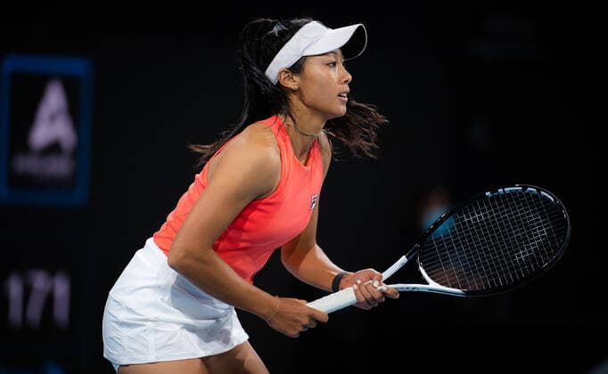 January 3, 2022, ADELAIDE, AUSTRALIA: Priscilla Hon of Australia in action during the first round of the 2022 Adelaide International WTA, Tennis Damen 500 tennis tournament against Petra Kvitova of the Czech Republic ADELAIDE AUSTRALIA - ZUMAa181 20220103_zaa_a181_174 Copyright: xRobxPrangex