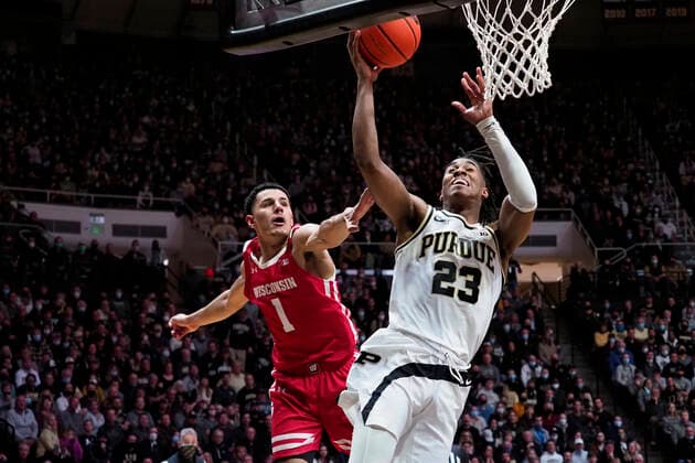 Basketball, NCAA College, Wisconsin Badgers - Purdue Boilermakers