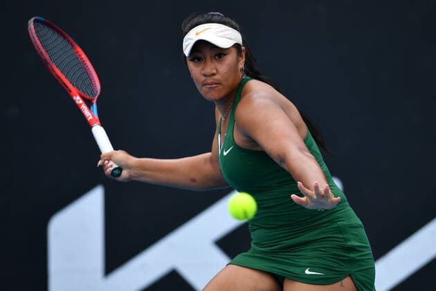 TENNIS MELBOURNE SUMMER SET, Destanee Aiava of Australia in action during their match against Taylah Preston of Australia on Day 2 of the Melbourne Summer Set tennis tournament at Melbourne Park in Melbourne, Tuesday, January 4, 2022. ( NO ARCHIVING, EDITORIAL USE ONLY, NO USE IN BOOKS WITHOUT CONSENT MELBOURNE VIC AUSTRALIA  Copyright: xJAMESxROSSx 0146911491st