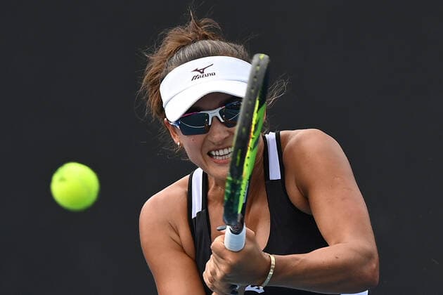TENNIS MELBOURNE SUMMER SET, Arina Rodionova of Australia during their match against Elena-Gabriela Ruse of Romania on Day 2 of the Melbourne Summer Set tennis tournament at Melbourne Park in Melbourne, Tuesday, January 4, 2022. ( NO ARCHIVING, EDITORIAL USE ONLY, NO USE IN BOOKS WITHOUT CONSENT MELBOURNE VIC AUSTRALIA  Copyright: xJOELxCARRETTx 20220104001610711650