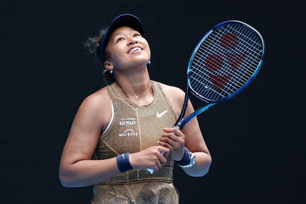 January 4, 2022: Naomi Osaka of Japan reacts after a point against Alize Cornet of France during their first round women s singles match at the WTA, Tennis Damen Melbourne Summer Set tennis tournament ahead of the Australian Open Grand Slam in Melbourne, Australia. Cal Media. Osaka won 64 36 63 Melbourne Australia - ZUMAc04_ 20220104_zaf_c04_009 Copyright: xSydneyxLowx