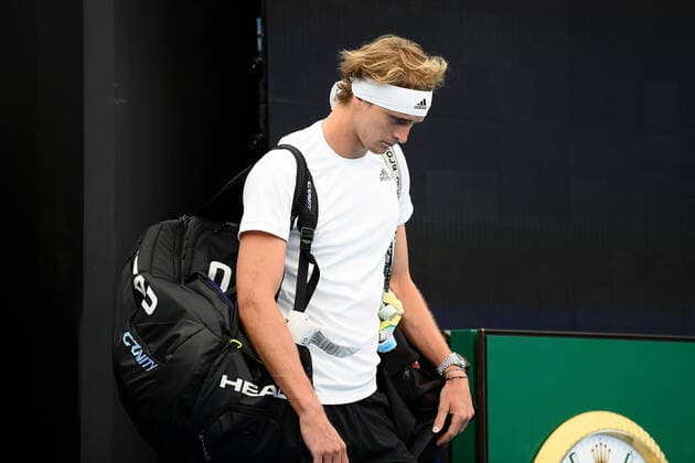 SYDNEY, AUSTRALIA - JANUARY 04: Alexander Zverev of Germany walks on court for the ATP, Tennis Herren Cup Tennis match between Alexander Zverev of Germany and Taylor Fritz of USA at Ken Rosewall Arena on January 04, 2022 in Sydney, Australia. (Photo by Steven Markham Icon Sportswire) TENNIS: JAN 04 ATP Cup Sydney Icon2201040134