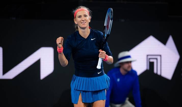 Mandatory Credit: Photo by Rob Prange Shutterstock (12683870gy) Victoria Azarenka of Belarus in action during the first round of the 2022 Adelaide International WTA, Tennis Damen 500 tennis tournament Adelaide International, Tennis, Memorial Drive Tennis Centre, Adelaide, Australia - 04 Jan 2022 Adelaide International, Tennis, Memorial Drive Tennis Centre, Adelaide, Australia - 04 Jan 2022  Copyright: xRobxPrange Shutterstockx 12683870gy