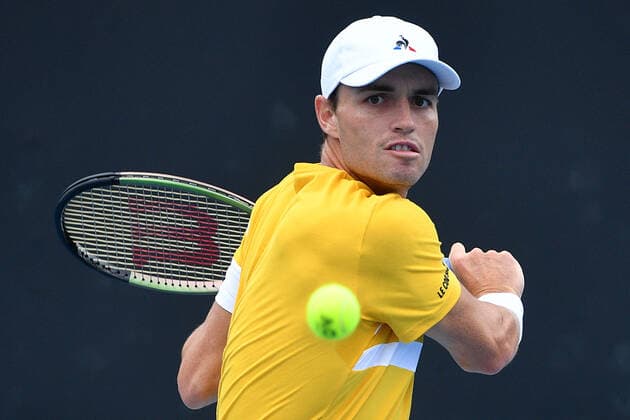 TENNIS MELBOURNE SUMMER SET, Christopher O Connell of Australia in action during a match against Jordan Thompson of Australia on Day 3 of the Melbourne Summer Set tennis tournament at Melbourne Park in Melbourne, Wednesday, January 5, 2022. ( NO ARCHIVING, EDITORIAL USE ONLY, NO USE IN BOOKS WITHOUT CONSENT MELBOURNE VIC AUSTRALIA  Copyright: xJAMESxROSSx 20220105001610899204