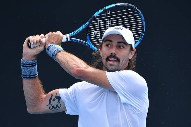 TENNIS MELBOURNE SUMMER SET, Jordan Thompson of Australia in action during a match against Christopher O Connell of Australia on Day 3 of the Melbourne Summer Set tennis tournament at Melbourne Park in Melbourne, Wednesday, January 5, 2022. ( NO ARCHIVING, EDITORIAL USE ONLY, NO USE IN BOOKS WITHOUT CONSENT MELBOURNE VIC AUSTRALIA  Copyright: xJAMESxROSSx 20220105001610899292
