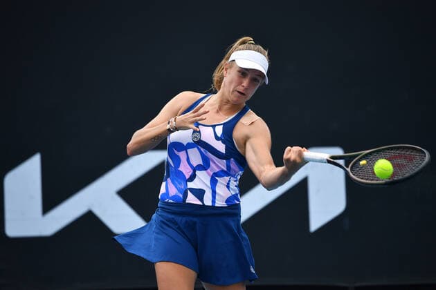 TENNIS MELBOURNE SUMMER SET, Ellen Perez of Australia in action during a match against Nuria Parrizas Diaz of Spain on Day 3 of the Melbourne Summer Set tennis tournament at Melbourne Park in Melbourne, Wednesday, January 5, 2022. ( NO ARCHIVING, EDITORIAL USE ONLY, NO USE IN BOOKS WITHOUT CONSENT MELBOURNE VIC AUSTRALIA  Copyright: xJAMESxROSSx 20220105001610899788