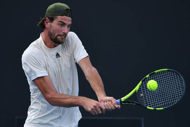 TENNIS MELBOURNE SUMMER SET, Maxime Cressy of the U.S in action during their match against Rinky Hijikata of Australia on Day 3 of the Melbourne Summer Set tennis tournament at Melbourne Park in Melbourne, Wednesday, January 5, 2022. ( NO ARCHIVING, EDITORIAL USE ONLY, NO USE IN BOOKS WITHOUT CONSENT MELBOURNE VIC AUSTRALIA  Copyright: xJAMESxROSSx 0146944568st