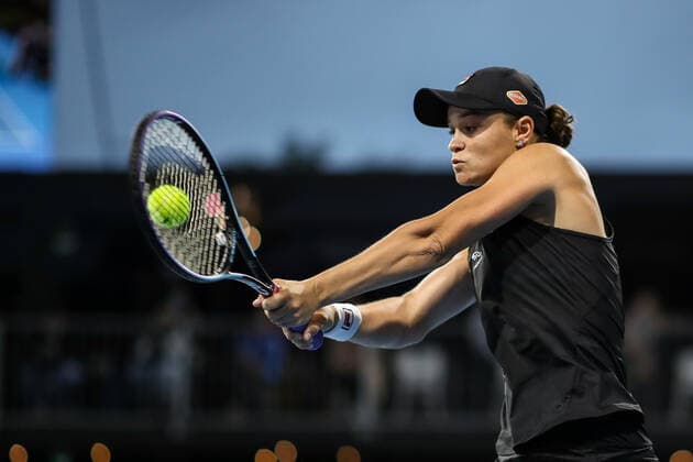 TENNIS ADELAIDE INTERNATIONAL, Ashleigh Barty of Australia during her match against Cori Gauff of the USA on Day 3 of the the Adelaide International Tennis Tournament, at Memorial Drive, in Adelaide, Wednesday, January 5, 2022. ( NO ARCHIVING, EDITORIAL USE ONLY, NO USE IN BOOKS WITHOUT CONSENT ADELAIDE SA AUSTRALIA  Copyright: xMATTxTURNERx 20220105001610962636