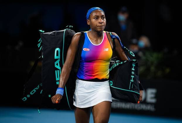 Mandatory Credit: Photo by Rob Prange Shutterstock (12683872dz) Cori Gauff of the United States in action during the second round of the 2022 Adelaide International WTA, Tennis Damen 500 tennis tournament Adelaide International, Tennis, Memorial Drive Tennis Centre, Adelaide, Australia - 05 Jan 2022 Adelaide International, Tennis, Memorial Drive Tennis Centre, Adelaide, Australia - 05 Jan 2022  Copyright: xRobxPrange Shutterstockx 12683872dz