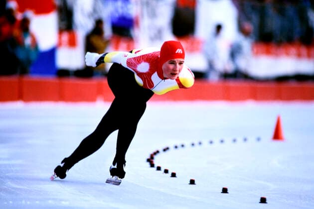 PECHSTEIN Claudia Team GER 3. Platz Finale 5000m der Frauen am 17. 02.1992 in Albertville Olympische Winterspiele in Albertville 1992 *** PECHSTEIN Claudia Team GER 3 Place Final 5000m Women on 17 02 1992 in Albertville Olympic Winter Games in Albertville 1992