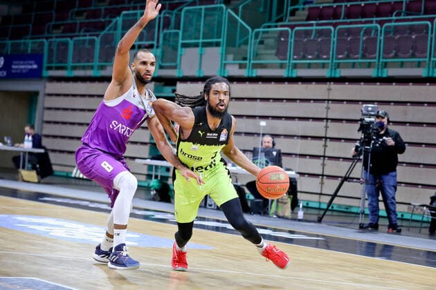 medi bayreuth BG Goettingen , Basketball, Bundesliga, BBL, Spieltag 2, Spielzeit 2021 2022, 05 01 2022, medi bayreuth BG Goettingen , Basketball, Bundesliga, BBL, Spieltag 2, Spielzeit 2021 2022, 05 01 2022, Foto EIBNER Thorsten Ochs Bayreuth Copyright: xEibner-Pressefoto ThorstenxOchsx EP_TOS