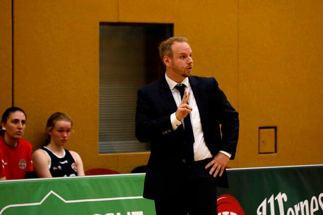 05 01 2022, Womens Basketball, DBBL Cup, Quarterfinal, Season 2021 2022, Women, Chemcats Chemnitz Rheinland Lions Mario Zurkowski Coach , Rheinland Lions Chemnitz Sporthalle am Schlossteich Saxony Germany