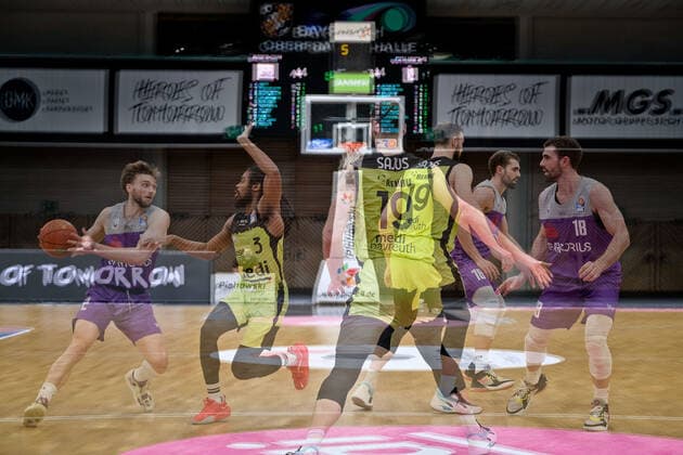 medi bayreuth BG Goettingen , Basketball, Bundesliga, BBL, Spieltag 2, Spielzeit 2021 2022, 05 01 2022, medi bayreuth BG Goettingen , Basketball, Bundesliga, BBL, Spieltag 2, Spielzeit 2021 2022, 05 01 2022, Foto EIBNER Thorsten Ochs Bayreuth Copyright: xEibner-Pressefoto ThorstenxOchsx EP_TOS
