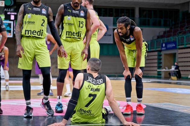medi bayreuth BG Goettingen , Basketball, Bundesliga, BBL, Spieltag 2, Spielzeit 2021 2022, 05 01 2022, medi bayreuth BG Goettingen , Basketball, Bundesliga, BBL, Spieltag 2, Spielzeit 2021 2022, 05 01 2022, Foto EIBNER Thorsten Ochs Bayreuth Copyright: xEibner-Pressefoto ThorstenxOchsx EP_TOS