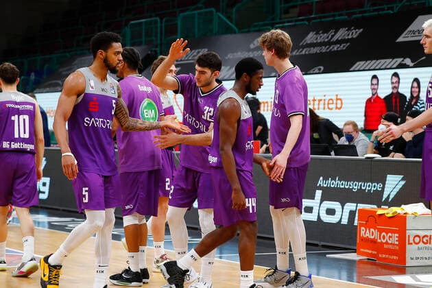 2 matchday of the easyCredit BBL Basketball Bundesliga in the Oberfrankenhalle in Bayreuth season 2021 2022 Medi Bayreuth against BG Göttingen Sad Göttingen Sieler
