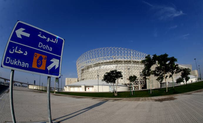 FIFA FuÃŸball WM 2022, SportstÃ¤tten, Ahmed bin Ali Stadion General view outside the Ahmed Bin Ali Stadium in Al Rayyan, Qatar, taken in the build up to the 2022 FIFA World Cup, WM, Weltmeisterschaft, Fussball Photo by 15 12 2021  Copyright: xx