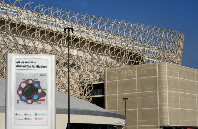 FIFA FuÃŸball WM 2022, SportstÃ¤tten, Ahmed bin Ali Stadion General view outside the Ahmed Bin Ali Stadium in Al Rayyan, Qatar, taken in the build up to the 2022 FIFA World Cup, WM, Weltmeisterschaft, Fussball Photo by 15 12 2021  Copyright: xx