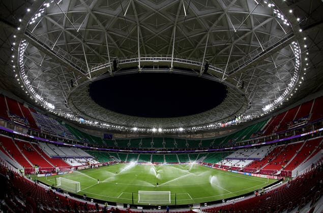 FIFA FuÃŸball WM 2022, SportstÃ¤tten, Al-Thumama Stadion General view inside the Al Thumama Stadium in Al Thumama, Qatar, taken during the FIFA Arab Cup in the build up to the 2022 FIFA World Cup, WM, Weltmeisterschaft, Fussball Photo by 06 12 2021  Copyright: xx
