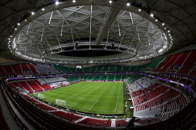FIFA FuÃŸball WM 2022, SportstÃ¤tten, Al-Thumama Stadion General view inside the Al Thumama Stadium in Al Thumama, Qatar, taken during the FIFA Arab Cup in the build up to the 2022 FIFA World Cup, WM, Weltmeisterschaft, Fussball Photo by 06 12 2021  Copyright: xx