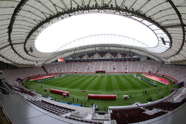 FIFA FuÃŸball WM 2022, SportstÃ¤tten, Khalifa International Stadium General view inside the Khalifa Stadium in Doha, Qatar. Taken during the FIFA Arab Cup in the build up to the 2022 FIFA World Cup, WM, Weltmeisterschaft, Fussball Photo by 05 01 2022  Copyright: xx