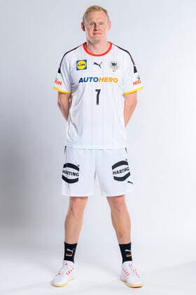 Grosswallstadt, Germany 04 January 2022 men EHF EM 2022, media day, team and portrait photo Patrick Wiencek Germany THW Kiel Grosswallstadt Bavaria Germany