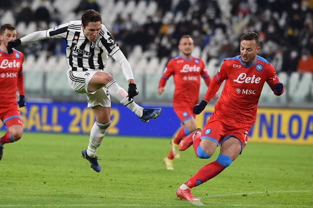 Bilder des Jahres 2022, Sport 01 Januar Sport Themen der Woche KW01 Sport Bilder des Tages IPP20220106 Football - soccer: Serie A, Juventus Turin - SSC Neapel, federico chiesa (Verwendung nur in Deutschland - GERMANY ONLY) *** IPP20220106 Football soccer Serie A, Juventus Torino SSC Napoli, federico chiesa use only in Germany GERMANY ONLY 