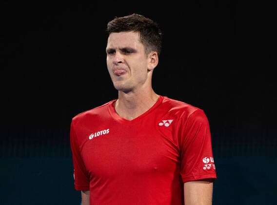 TENNIS ATP, Tennis Herren CUP, Hubert Hurkacz of Team Poland reacts during his Semi-Final match against Roberto Bautista Agut of Team Spain on Day 7 of the ATP Cup tennis tournament at the Ken Rosewall Arena in Sydney, Friday, January 7, 2022. ( NO ARCHIVING, EDITORIAL USE ONLY, NO USE IN BOOKS WITHOUT CONSENT SYDNEY NSW AUSTRALIA  Copyright: xJAMESxGOURLEYx 20220107001611499802