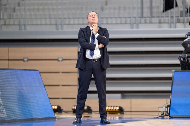 Branislav Ignjatovic MLP Academics Heidelberg,Head Coach , MLP Academics Heidelberg vs HAKRO Merlins Crailsheim, Basketball, easyCredit Bundesliga, 16 Spieltag, Saison 2021 2022, 07 01 2022, MLP Academics Heidelberg vs HAKRO Merlins Crailsheim, Basketball, easyCredit Bundesliga, 16 Spieltag, Saison 2021 2022, 07 01 2022, Heidelberg Copyright: xEibner-Pressefotox EP_EER