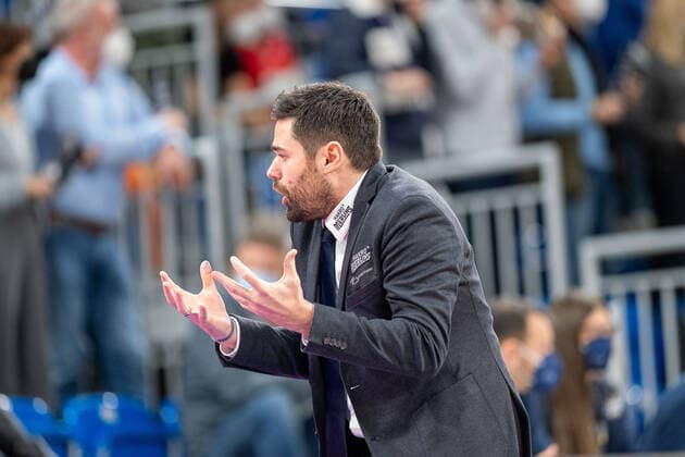 Sebastian Gleim HAKRO Merlins Crailsheim,Head Coach , MLP Academics Heidelberg vs HAKRO Merlins Crailsheim, Basketball, easyCredit Bundesliga, 16 Spieltag, Saison 2021 2022, 07 01 2022, MLP Academics Heidelberg vs HAKRO Merlins Crailsheim, Basketball, easyCredit Bundesliga, 16 Spieltag, Saison 2021 2022, 07 01 2022, Heidelberg Copyright: xEibner-Pressefotox EP_EER