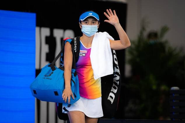 Mandatory Credit: Photo by Rob Prange Shutterstock (12683875p) Misaki Doi of Japan in action during the semi-final at the 2022 Adelaide International WTA, Tennis Damen 500 tennis tournament Adelaide International, Tennis, Memorial Drive Tennis Centre, Adelaide, Australia - 08 Jan 2022 Adelaide International, Tennis, Memorial Drive Tennis Centre, Adelaide, Australia - 08 Jan 2022  Copyright: xRobxPrange Shutterstockx 12683875p