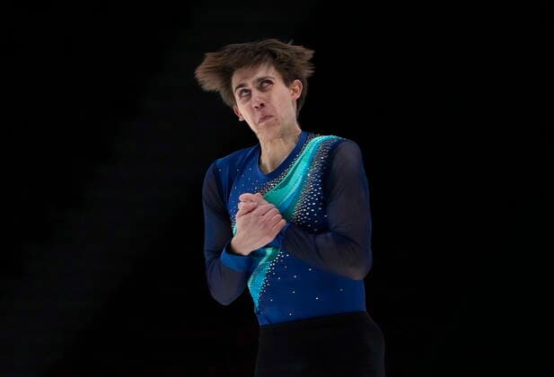 January 7, 2022, Ottawa, ON, Canada: Roman Sadovsky performs his routine during the senior men s short program at the National Skating Championships, Friday, January 7, 2022 in Ottawa. Roman Sadovsky  - ZUMAc35_ 20220107_zaf_c35_095 Copyright: xAdrianxWyldx