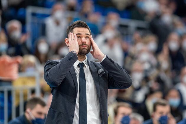Sebastian Gleim HAKRO Merlins Crailsheim,Head Coach , MLP Academics Heidelberg vs HAKRO Merlins Crailsheim, Basketball, easyCredit Bundesliga, 16 Spieltag, Saison 2021 2022, 07 01 2022, MLP Academics Heidelberg vs HAKRO Merlins Crailsheim, Basketball, easyCredit Bundesliga, 16 Spieltag, Saison 2021 2022, 07 01 2022, Heidelberg Copyright: xEibner-Pressefotox EP_EER