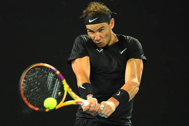 TENNIS MELBOURNE SUMMER SET, Rafael Nadal of Spain in action during their match against Emil-Ruusuvuor of Finland on Day 6 of the Melbourne Summer Set tennis tournament at Melbourne Park in Melbourne, Saturday, January 8, 2022. ( NO ARCHIVING, EDITORIAL USE ONLY, NO USE IN BOOKS WITHOUT CONSENT MELBOURNE VIC AUSTRALIA  Copyright: xJAMESxROSSx 0146980283st