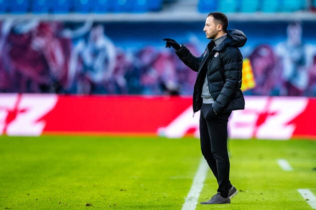 FB 1BL RB Leipzig FSV Mainz 05 coach Domenico Tedesco RB Leipzig during the season 2021 2022 18 matchday in the 1 Bundesliga men between RB Leipzig and FSV Mainz 05 at Red Bull Arena on 08 January 2022 in Leipzig, Saxony, Germany DFL AND DFB REGULATES PROHIBIT ANY USE OF PHOTOGRAPHS as IMAGE SEQUENCES and or QUASI VIDEO