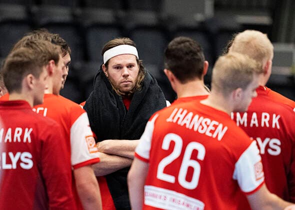 Denmarks Mikkel Hansen Denmark and Norway play test match ahead of the European Championships in mens handball, in the Royal Stage in Hilleroed, Saturday 8 January 2022, Hilleroed Denmark  Copyright: ClausxBechx cop101 spdk20220108-175519-L