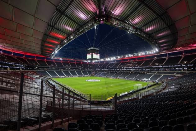 08 01 2022, football, season 2021 2022, 1 Bundesliga, 18 matchday, Eintracht Frankfurt Borussia Dortmund, The Deutsche Bank Park photo Dennis Ewert RHR PHOTO Frankfurt Deutsche Bank Park Hesse Germany xRHR PHOTO ENx
